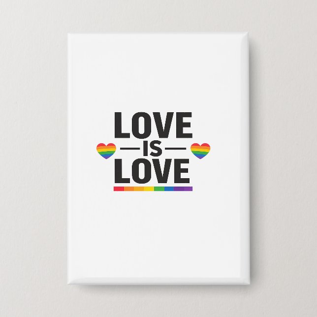 Love Is Love – Minimal Rainbow Hearts Pride Design (Front)