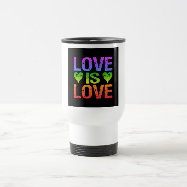 Love Is Love mug - choose style & colour (Center)