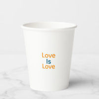 Love is love orange blue colourful pride LGBTQ gay
