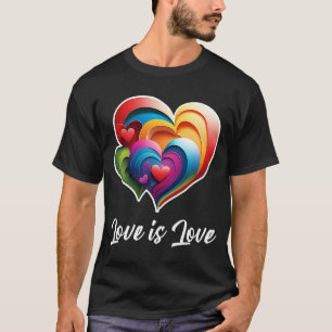 Love is Love Outfit for Valentines Day LGBTQ Gay L T-Shirt