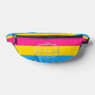 Love is Love Pansexual Pride Flag Bum Bags