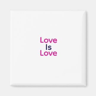 Love is love pink purple colourful pride LGBTQ gay Magnet