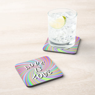 Love Is Love Pride Beverage Coaster