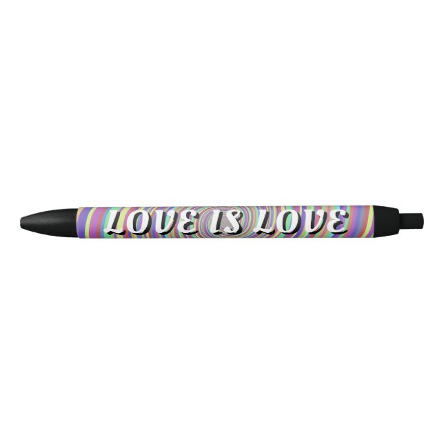 Love Is Love Pride Black Ink Pen (Front)