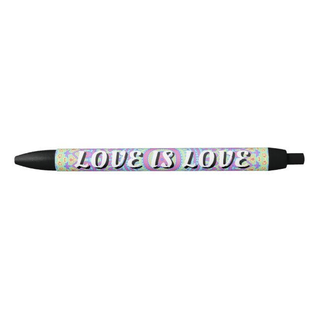 Love Is Love Pride Black Ink Pen (Front)