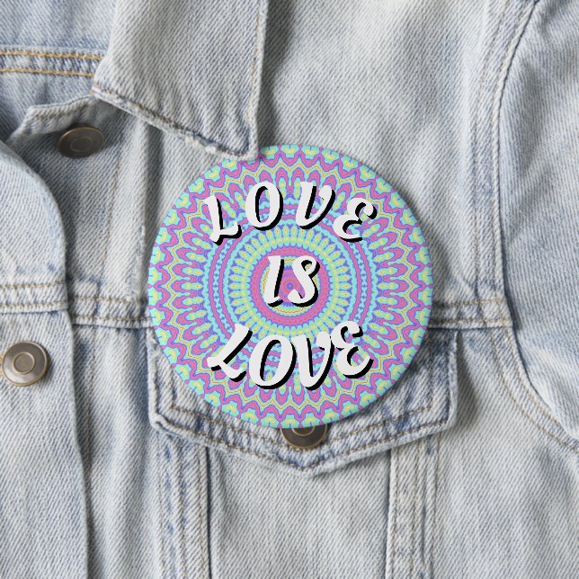 Love Is Love Pride Button (In Situ)