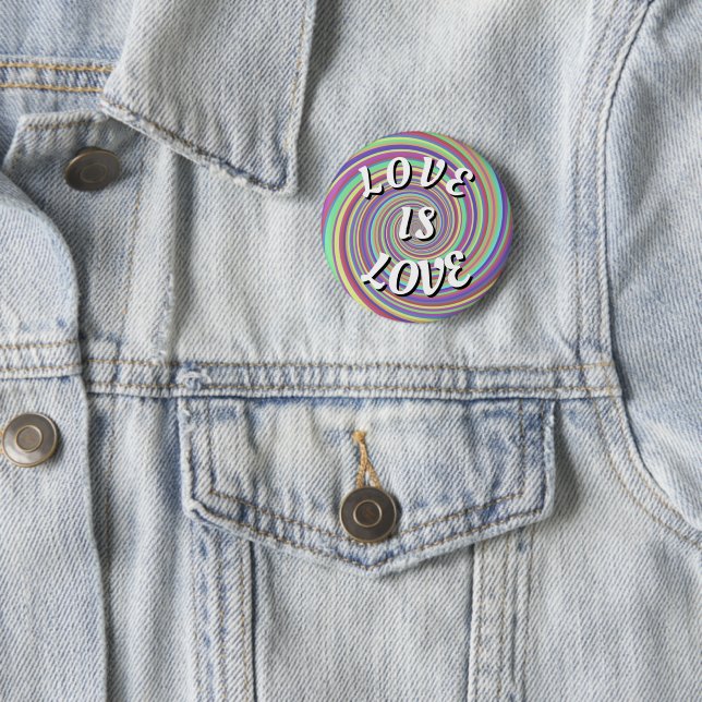 Love Is Love Pride Button (In Situ)