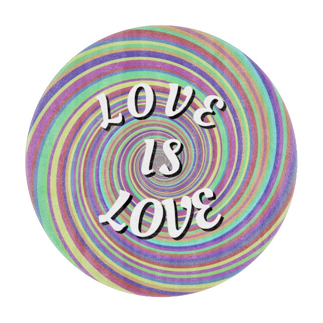 Love Is Love Pride Cutting Board (Front)