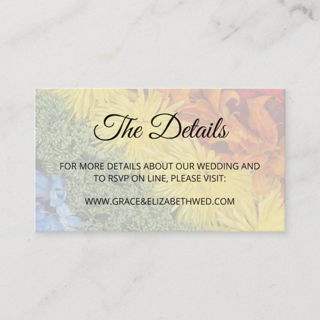 Love Is Love Pride Floral Enclosure Card (Front)