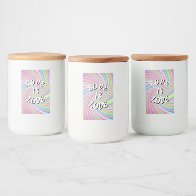 Love Is Love Pride Food Label (Bottles)