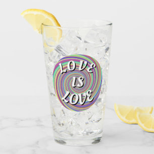 Love Is Love Pride Glass