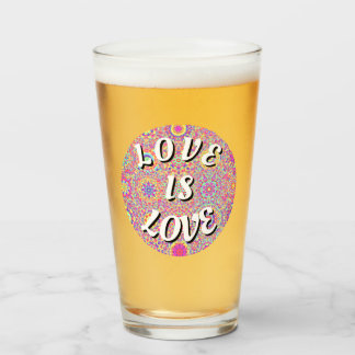Love Is Love Pride Glass