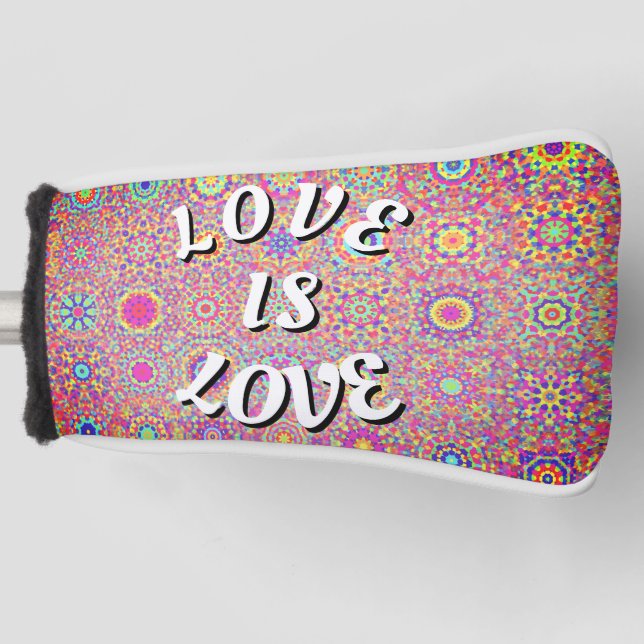 Love Is Love Pride Golf Head Cover (Front)