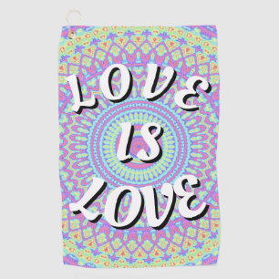 Love Is Love Pride Golf Towel