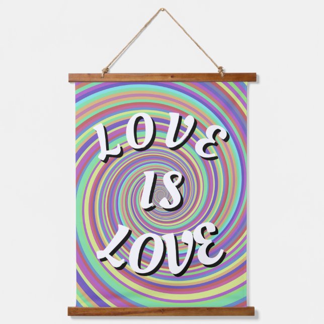 Love Is Love Pride   Hanging Tapestry (Front)