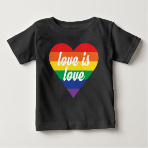 Love is Love Pride Heart Baby Shirt