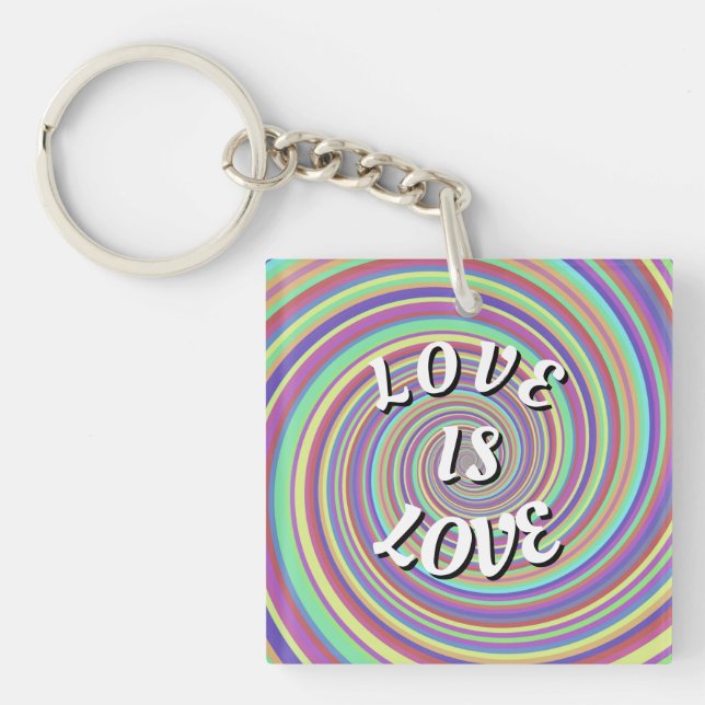 Love Is Love Pride Keychain (Front)