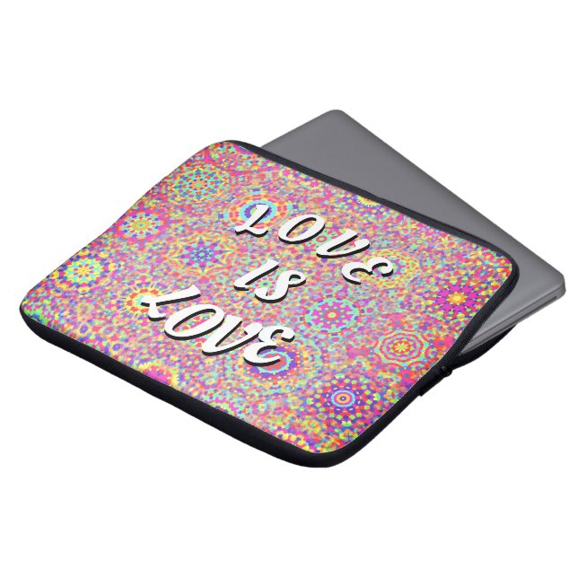 Love Is Love Pride Laptop Sleeve (Front Top)