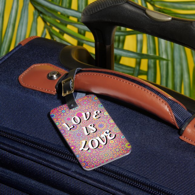 Love Is Love Pride Luggage Tag (Front Insitu 1)