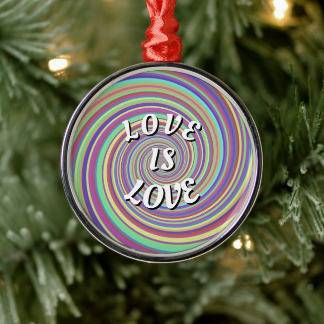 Love Is Love Pride Metal Tree Decoration (Tree)