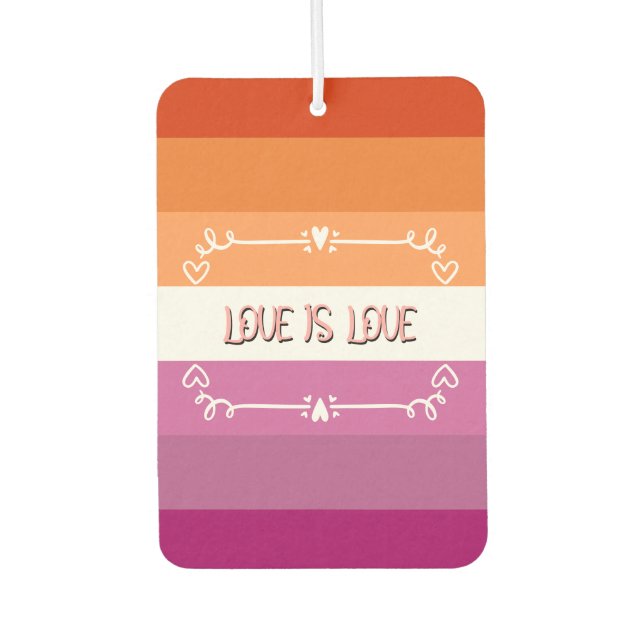Love is Love Pride Month Air Freshener (Front)