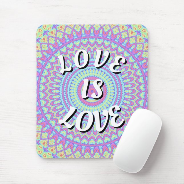 Love Is Love Pride Mouse Pad (With Mouse)