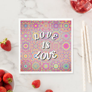 Love Is Love Pride  Napkin