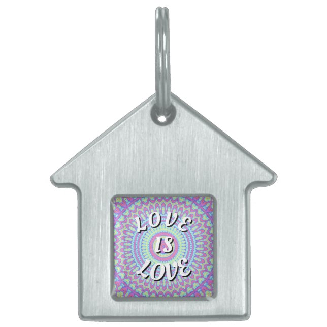 Love Is Love Pride Pet ID Tag (Front)
