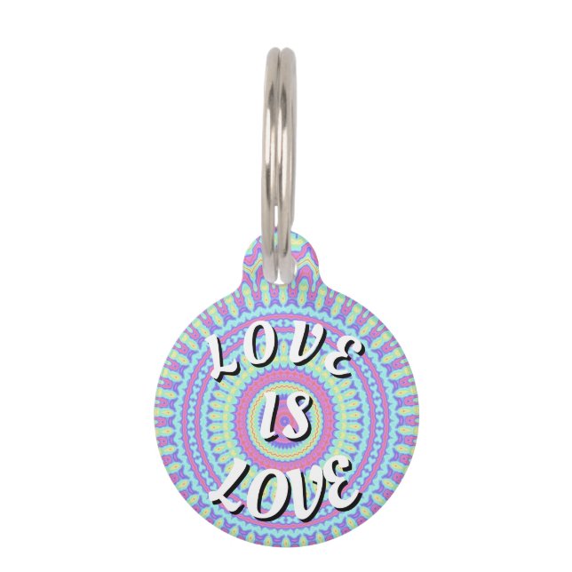 Love Is Love Pride Pet Tag (Front)