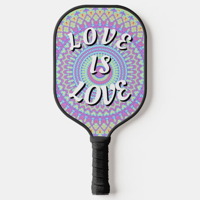 Love Is Love Pride Pickleball Paddle (Front)