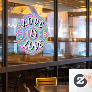 Love Is Love Pride Window Cling
