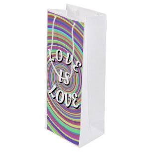 Love Is Love Pride Wine Gift Bag