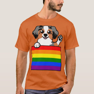 Love is Love Puppy Blue Merle Aussie v2 T-Shirt