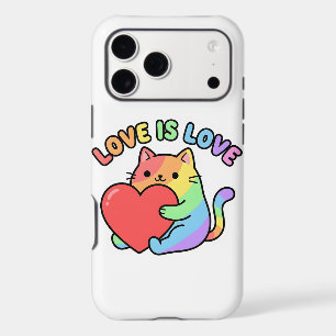 Love Is Love Rainbow Cat Gift, Cute Pride