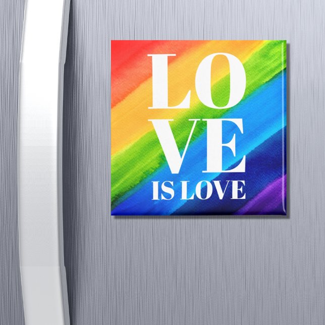 Love is Love Rainbow Gay Pride Magnet (Creator Uploaded)