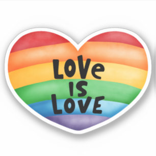 Love is Love Rainbow Heart