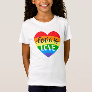 Love is Love Rainbow Heart T-Shirt