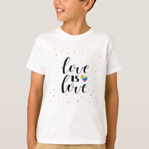 Love is Love Rainbow Hearts T-Shirt