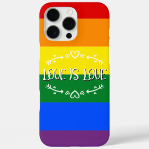 Love is Love Rainbow LGBTQ Pride iPhone 16 Pro Max Case