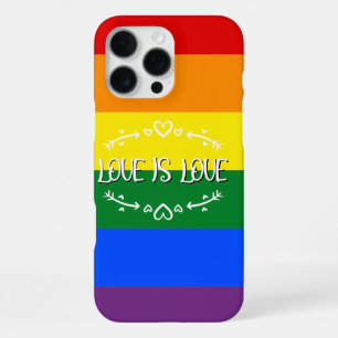 Love is Love Rainbow LGBTQ Pride iPhone 16 Pro Max Case