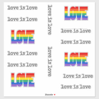 Love is Love Rainbow Love LGBT Pride LGBTQIA