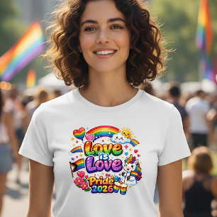 Love Is Love Rainbow Pride T-Shirt