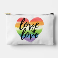 Love is Love | Rainbow Watercolor Heart