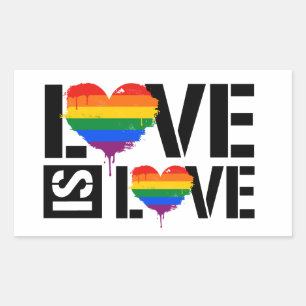 Love is Love Rectangular Sticker