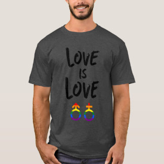 Love is Love Regenbogen LGBTQ funny T-Shirt