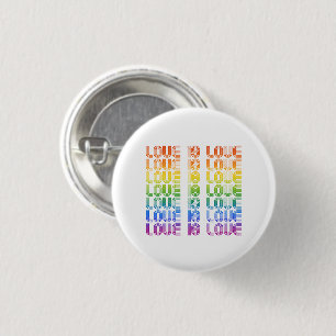 Love is Love Retro 3 Cm Round Badge