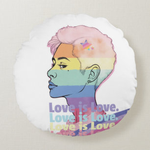 Love is Love Round Cushion