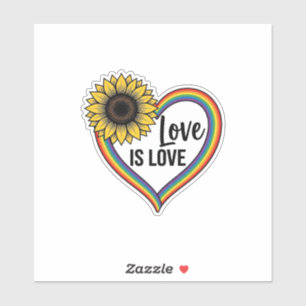 Love Is Love Sunflower Heart Vintage Vector Shirt_