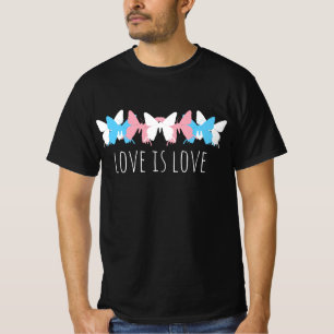 Love Is Love Transgender Butterfly T-Shirt