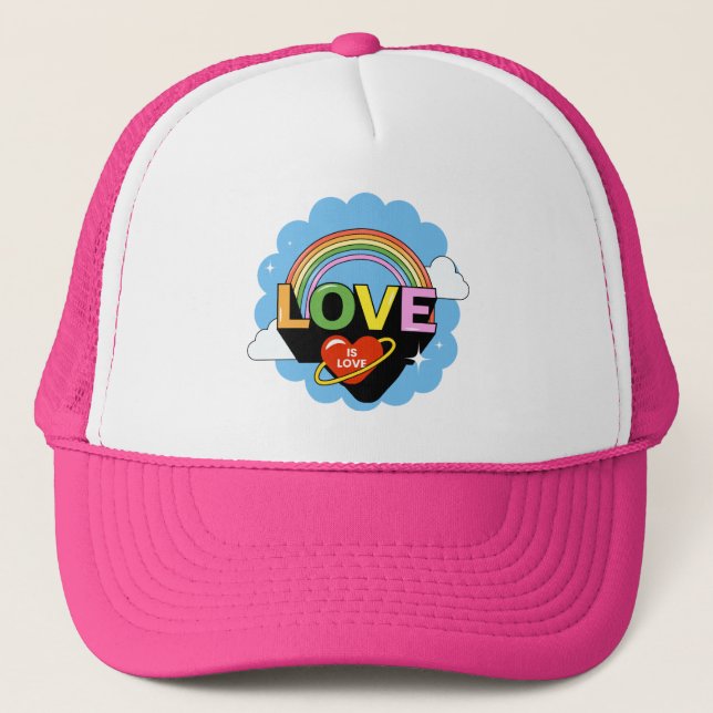 "Love Is Love" Trucker Hat (Front)
